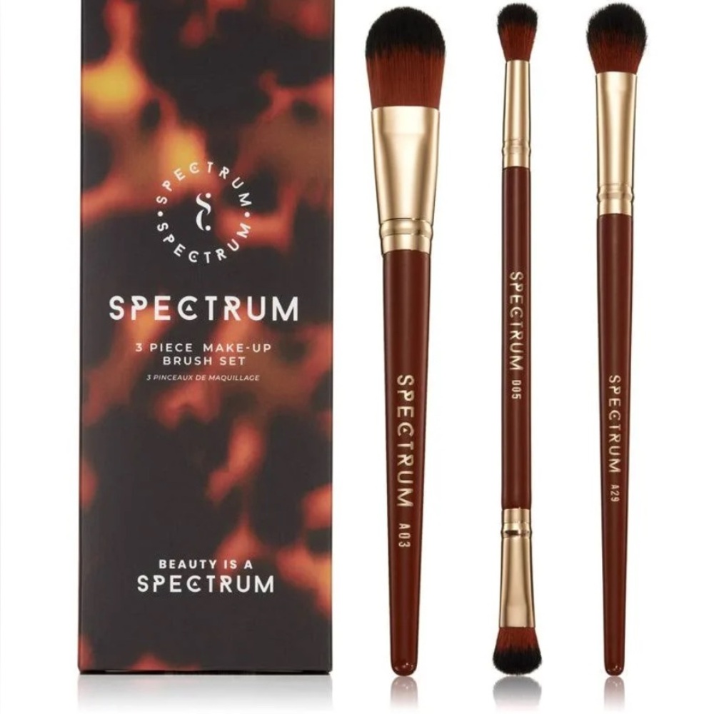 Pantherine Spectrum 3-Piece Make-Up Brush Set